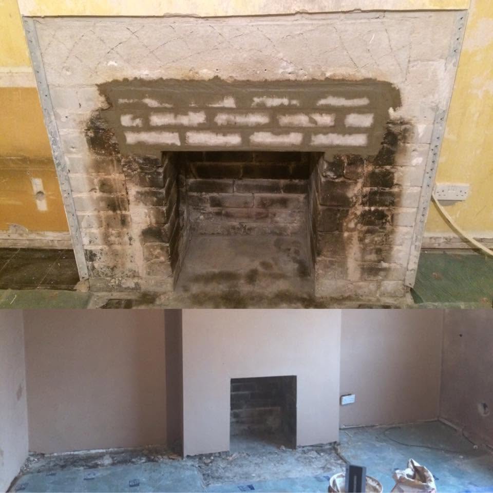 Completed plastering job by Mackays Plastering