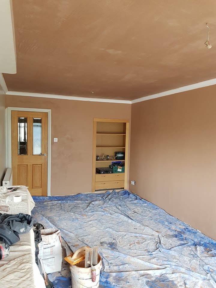 Completed plastering job by Mackays Plastering
