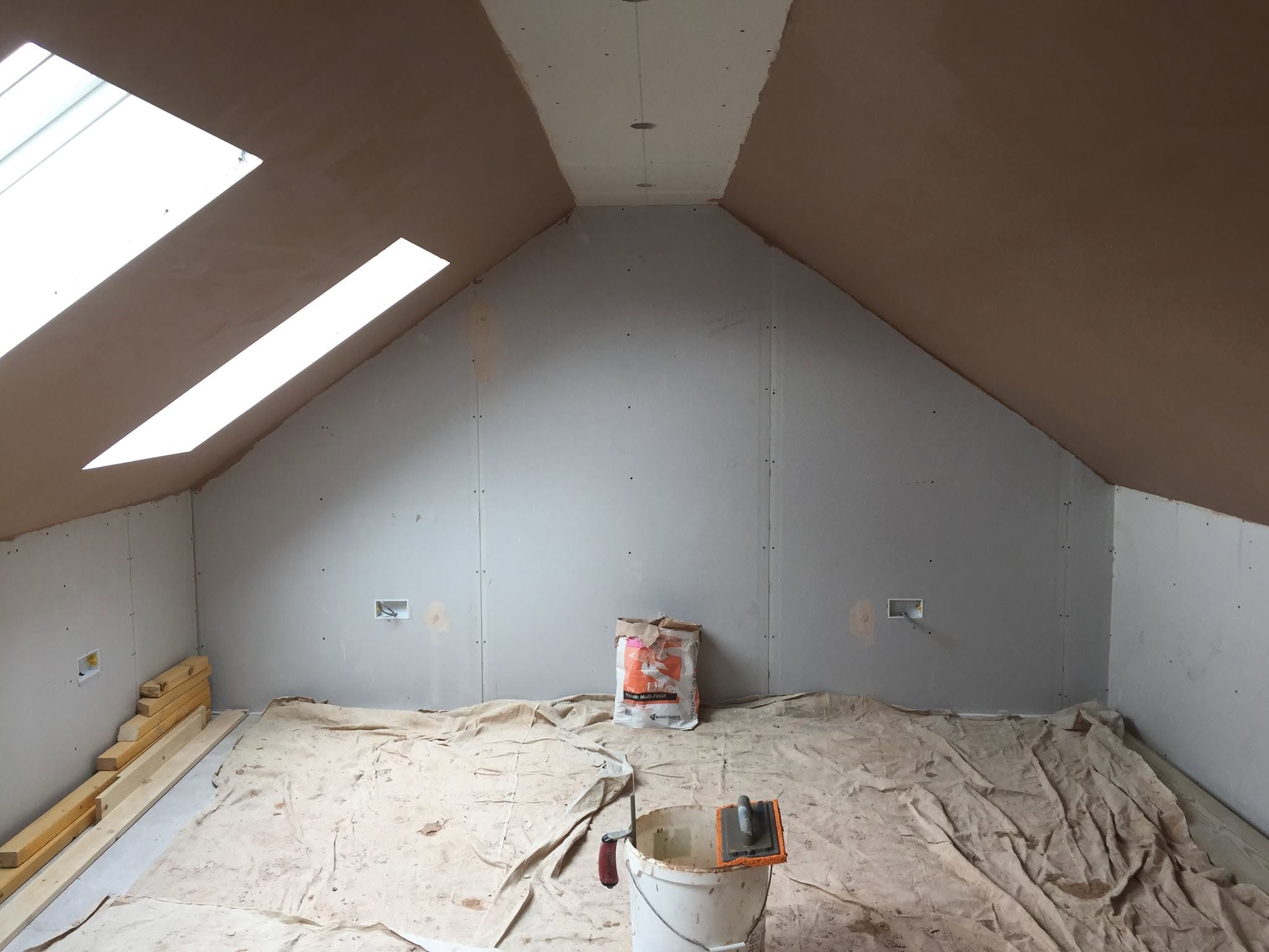 Room before plastering work