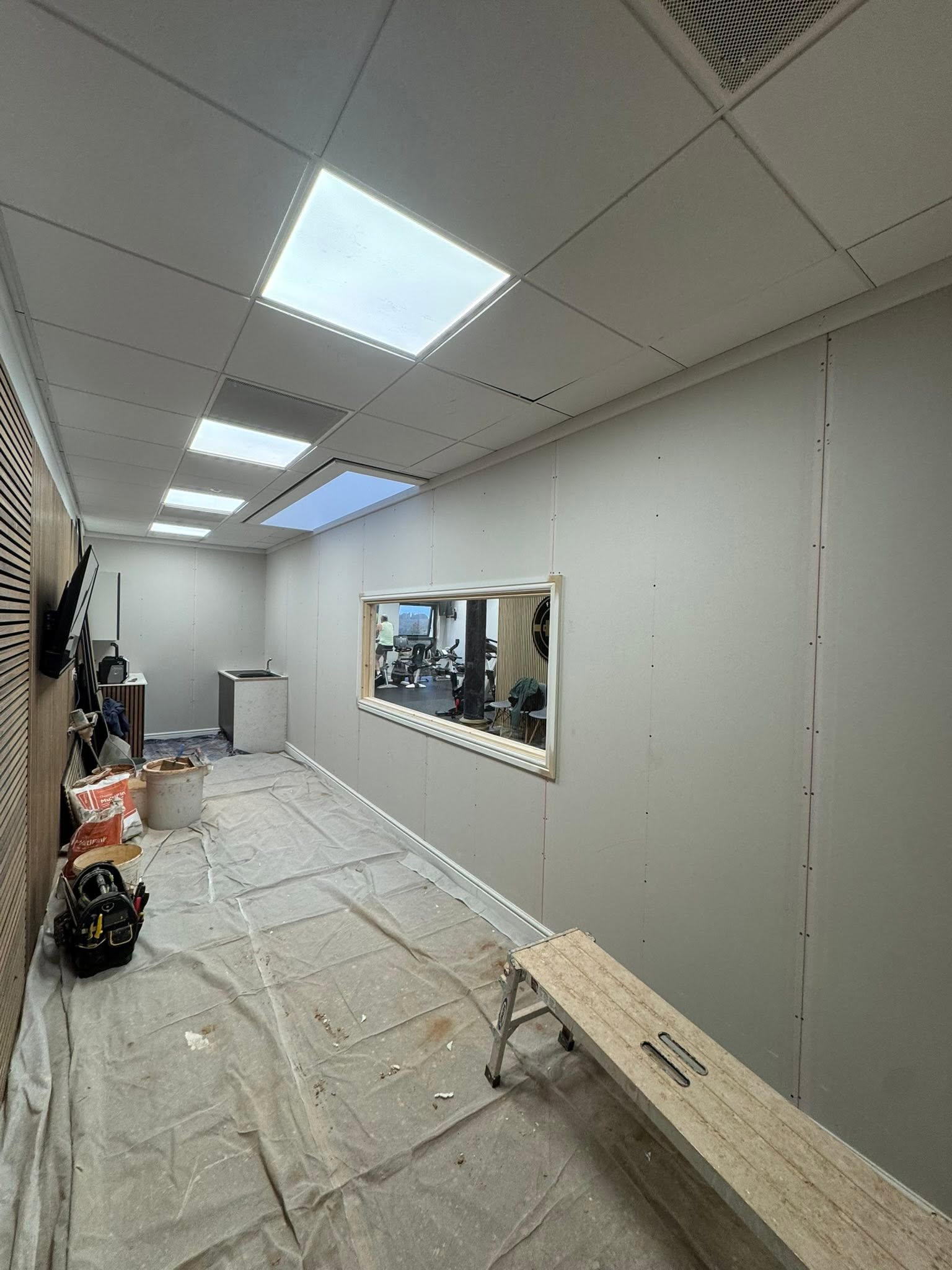 Wall before rendering